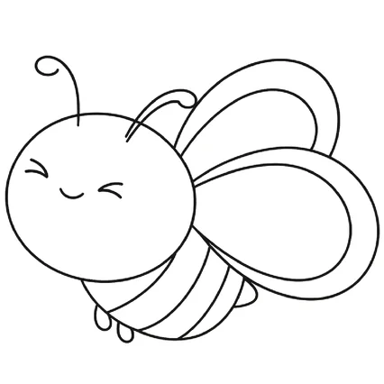 Desenho de abelha para colorir e imprimir para imprimir e colorir - imagem 3